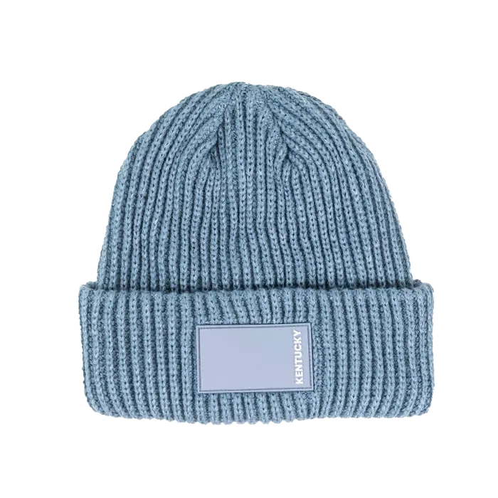 Czapka Kentucky Beanie Rubber Logo błękitna