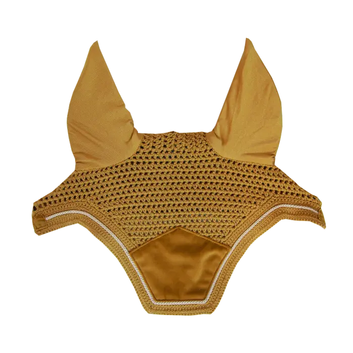 kentucky nauszniki velvet mustard yellow