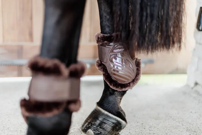 Kentucky ochraniacze Vegan Sheepskin Young Horse fetlock