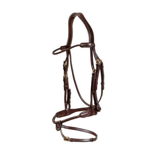 Dy'on ogłowie Braided Flash Noseband Bridle DYARAYBRF