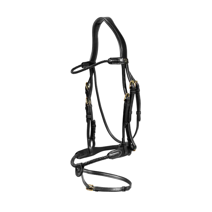 DYARAYBLF Dy'on ogłowie Braided Flash Noseband Bridle