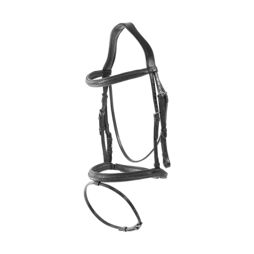 Dy'on ogłowie Plaited Flash Noseband Bridle New English NEAOAKBLP