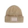 Beżowa czapka zimowa Kentucky Beanie Rubber Logo