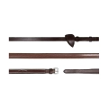 Dy'on wodze gumowe 5/8" New English brązowe