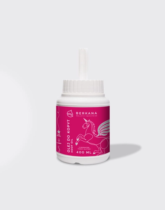 Berkana olej do kopyt z brokatem 400ml