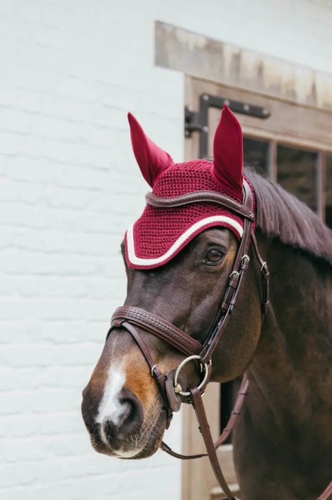 Kentucky nauszniki wyciszające Plaited Cord Bordowy na koniu
