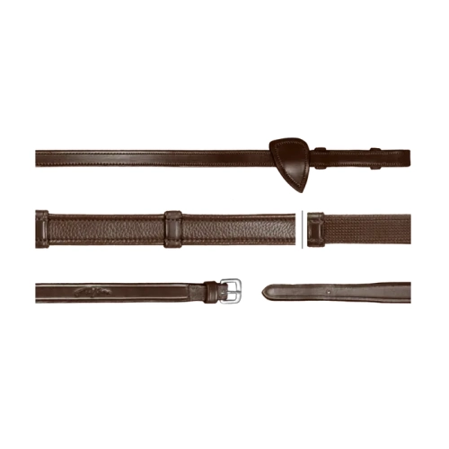 Dy'on wodze Hunter z 7 stoperami New English brązowe