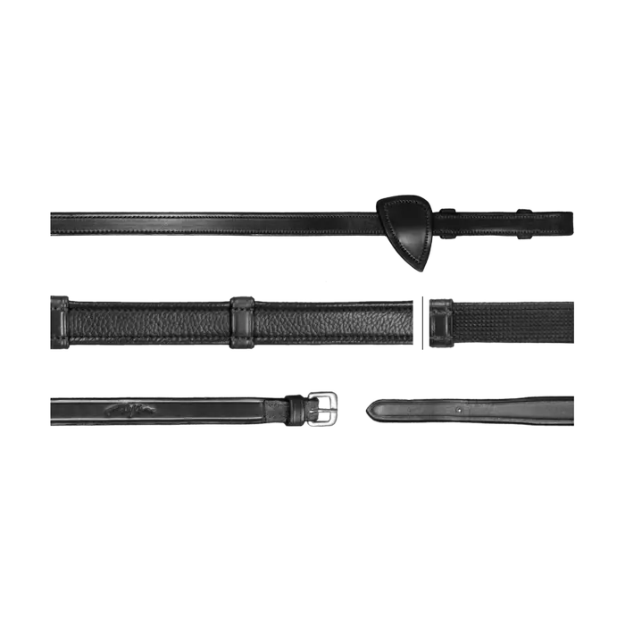Dy'on wodze Hunter z 7 stoperami New English czarne