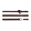 Dy'on wodze gumowe 5/8" Working brązowe