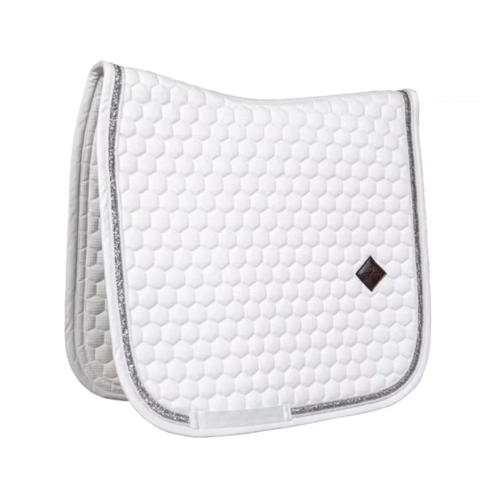 czaprak ujeżdżeniowy glitter band white silver