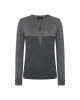 TROLLE sweter Merino Starlogo szary