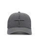 TROLLE czapka Star Logo Perforated ciemno szara z szarym logo