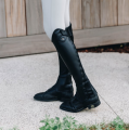 Dyon czapsy do jazdy konnej Classic Comfort Half Chaps czarne