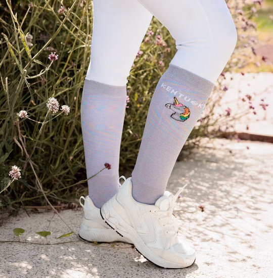 skarpetki jezdzieckie kentucky unicorn glitter kolorowe